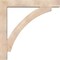 Ekena Millwork Thorton Block Smooth Bracket w/ Offset Brace, Douglas Fir, 7 1/2"W x 48"D x 48"H BKT0806X48X48THR05SDF - alternate 3